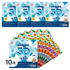 영아트 3D 네모네모 색종이, 1색, 60개