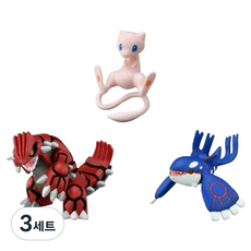아카데미과학 포켓몬스터 몬콜레 몬스터콜렉션 레전드 배틀 EMC 뮤 + 가이오가 + 그란돈 세트 S22039, 3세트
