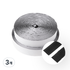 comet 家用 捲式魔鬼氈膠帶 25mm x 10m, 3個