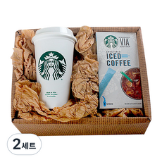 STARBUCKS 星巴克 咖啡杯+即溶冰咖啡粉隨身包, 2套, 不倒翁+咖啡