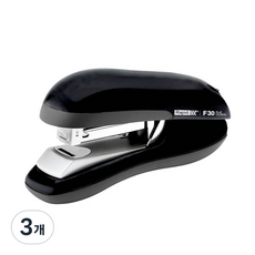 래피드 평면 스테플러 F30, 블랙, 3개