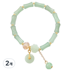 Homecell 祈福好運手鍊 K3628 玉石 方形 18cm, 2個