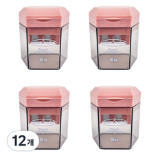 ibis 簡約迷你雙孔附蓋削鉛筆機, 12個, 粉紅色