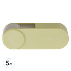 누사인 스윙 접이식 회전형 수정테이프 5mm x 6m, 올리브 그린, 5개