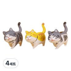 월드크린 산책 고양이 피규어 1세대 A타입 세트, 4세트
