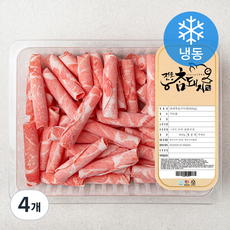 전통참돼지 한돈 대패 목심 구이용 (냉동), 600g, 4개