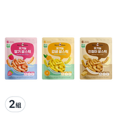 Well&Good 美味風景 糙米米果3件組, 柑橘 + 草莓 + 黃豆粉, 90g, 2組