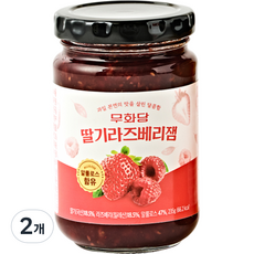 무화당 알룰로스 딸기라즈베리잼, 2개, 235g