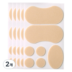 U&U 腳後跟腳趾防磨水泡貼片 膚色 5片, 2個