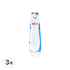 보카스 파일 삽입형 회전 손톱깎이 NC-3020F, 블루, 3개