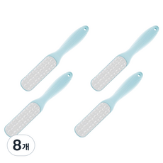 굿썸 깨끗한 굳은살제거기 블루 스테인리스 스틸 사포 3.7 x 23 cm, 1개입, 8개, 54g