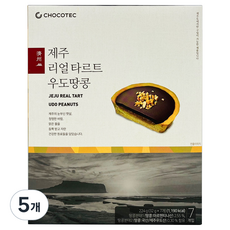 濟州牛島花生巧克力塔 7包入, 5盒, 224g