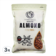 너츠브라더 볶음 아몬드, 1kg, 3개