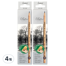 Allode Marco 原木素描鉛筆 TYPE07 12入, 3B, 4個