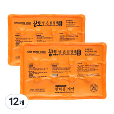 한마음케어 PVC 황토 냉온 찜질팩 일반형, 12개