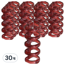 리미트 5공 투명 루즈링 바인더링 42 x 15 mm, 레드, 30개, 13mm