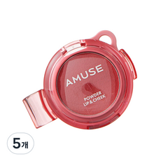 Amuse Makeup 蜜粉唇頰兩用彩妝餅 4g, 5個, 07 玫瑰女孩