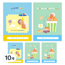 DADA Sosofun 國小低年級書寫8格筆記本, 隨機出貨, 10個