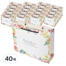 Lead Home 可愛的花朵塗層購物袋支架, 混色, 40個