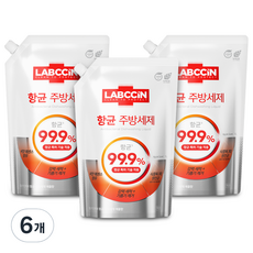 LABCCiN 廚房洗潔精 蘋果香, 6個, 1L