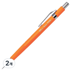 Pentel 飛龍文具 製圖自動鉛筆 螢光橘 P205-FF, 0.5mm, 2個