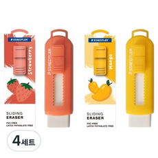 STAEDTLER 施德樓 滑動橡皮擦咖啡廳2件組, 芒果, 草莓, 4套