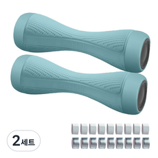 허니키니 자유로운 무게조절 아령 2p + 아령추 8p + 스펀지 8p 세트 블루, 2kg, 2세트