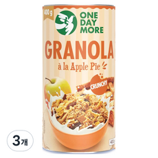 원데이모어 애플 그래놀라 시리얼, 3개, 400g
