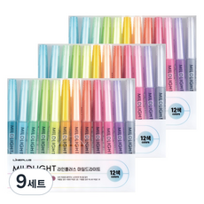 Lineplus MILD LIGHT 12色套組, 混合色, 9套