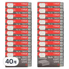 아날로그라이프 스테이플러 침 리필 26/6호침 1000p, 40개