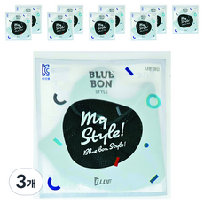 블루본 스타일 컬러 마스크 대형, 딥그린, 3개