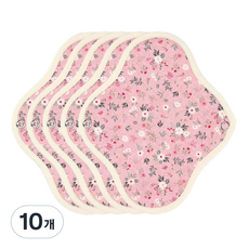 위즐리 면생리대 들꽃핑크, 10개, 5개입, 미니