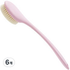 Wonine 圓形身體刷, 粉紅色, 6個, 1入