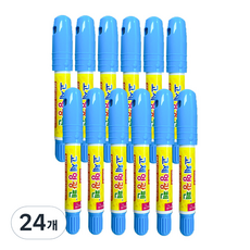 DONG-A Jet Stick 固體螢光筆, 天藍色, 24個