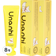 유난히 또바기 고불소 어린이 치약 블루베리향, 100g, 8개
