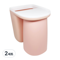 Claden倒置漱口杯+牙刷架組, 粉色, 2組