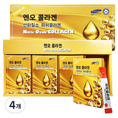 엔오콜라겐 저분자 피쉬 콜라겐 60p, 180g, 4개