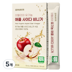 모어네이처 유기농 애플 사이다 비니거 스틱, 225ml, 5개