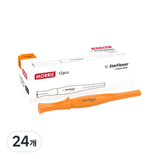 MORRIS 星花方頭螢光筆, 橘色, 24個