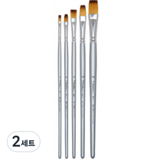 ShinHanart 藝術家畫筆 855 NS 平刷 5件組, 2套, 2號, 6號, 8號, 12號, 16號