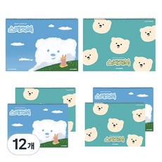 아트모아 뉴 스케치북 130g 랜덤 발송, 30매, 12개