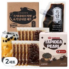 마녀의부엌 상온 즉석 타피오카펄 + 흑당시럽 세트, 2세트, 50g
