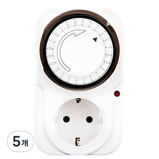 ELECON 24小時插座定時器 1孔 TS-MD3, 7.5cm, 單一顏色, 5個