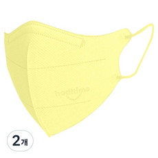 healtime Cocofit 彩色口罩 小型 M KF94, 檸檬黃, 25入, 2個