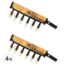 벨라픽 패브릭 찍찍이 접이식 옷걸이, 갈색강아지, 4개