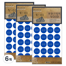 FLOW'M 安全貼紙, V-01, 6個