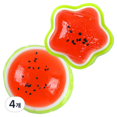 포포팬시 시원한 여름 수박 큐티 말랑이 수박, 랜덤발송, 70g, 4개