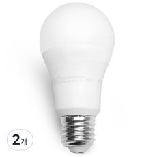 번개표 원하 LED 전구 10W 화이트, 주광색, 2개