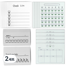OON 체크리스트 메모지 100p, 5종, 2세트