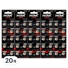 힘 코인건전지 1.5V LR44, 10개입, 20개